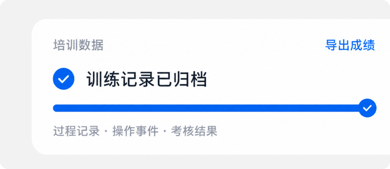 培训数据自动沉淀